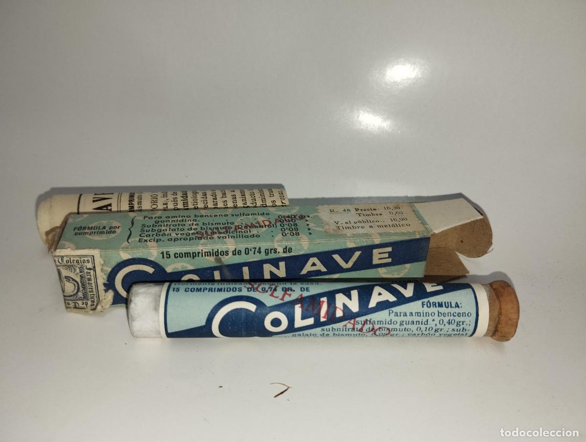 Boxes and metal boxes: CAJA DE FARMACIA COLINAVE // MEDICAMENTO ANTIGUO