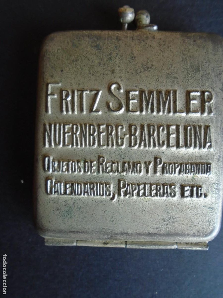 Cajas y cajitas met&aacute;licas: (PUB-250101)KIT DE COSTURA PUBLICITARIO FRITZ SEMMLER NUREMBERG-BARCELONA OBJETOS DE RECLAMO