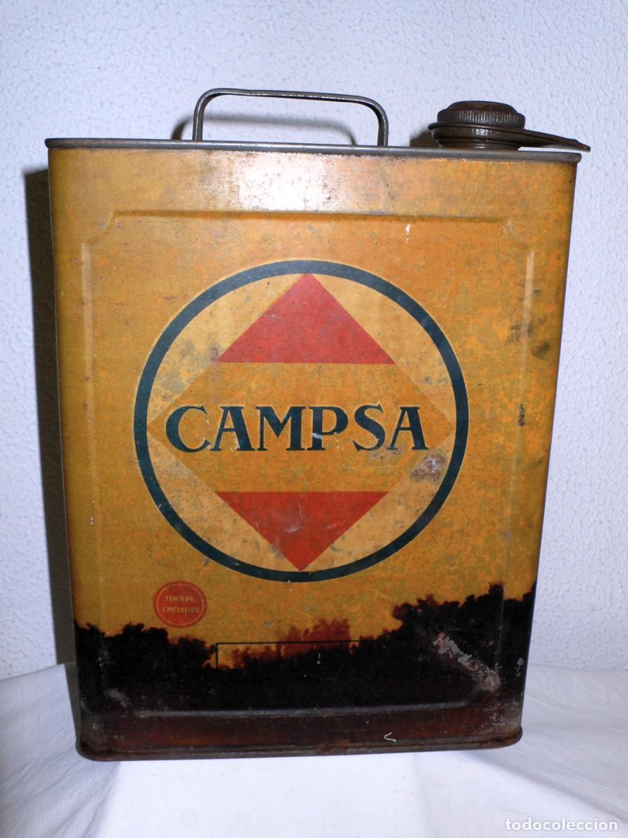 Cajas y cajitas met&aacute;licas: ANTIGUA LATA DE CHAPA CAMPSA - Foto 1