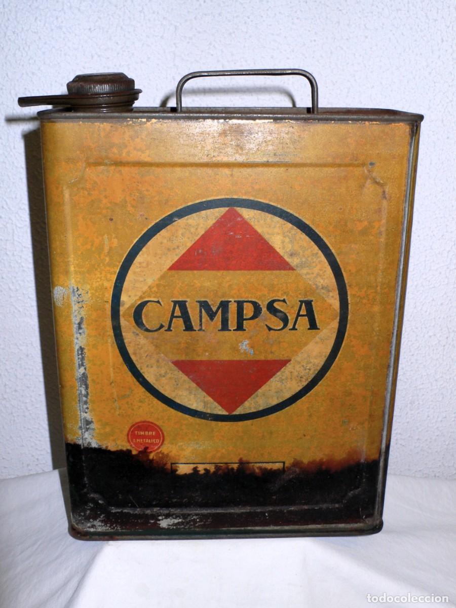 Cajas y cajitas met&aacute;licas: ANTIGUA LATA DE CHAPA CAMPSA - Foto 2