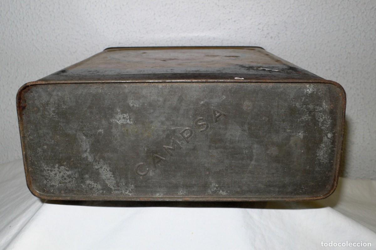 Cajas y cajitas met&aacute;licas: ANTIGUA LATA DE CHAPA CAMPSA - Foto 7