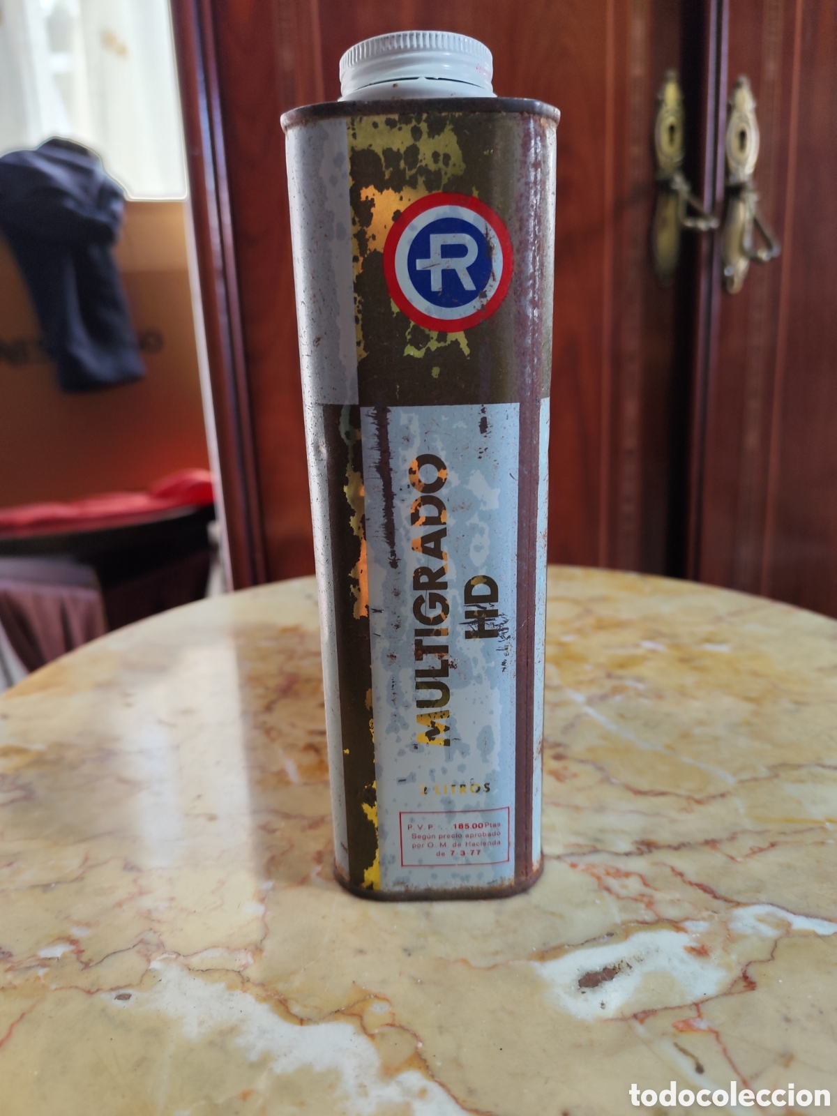 Cajas y cajitas met&aacute;licas: LATA DE ACEITE REPSOL MULTIGRADO - Foto 4