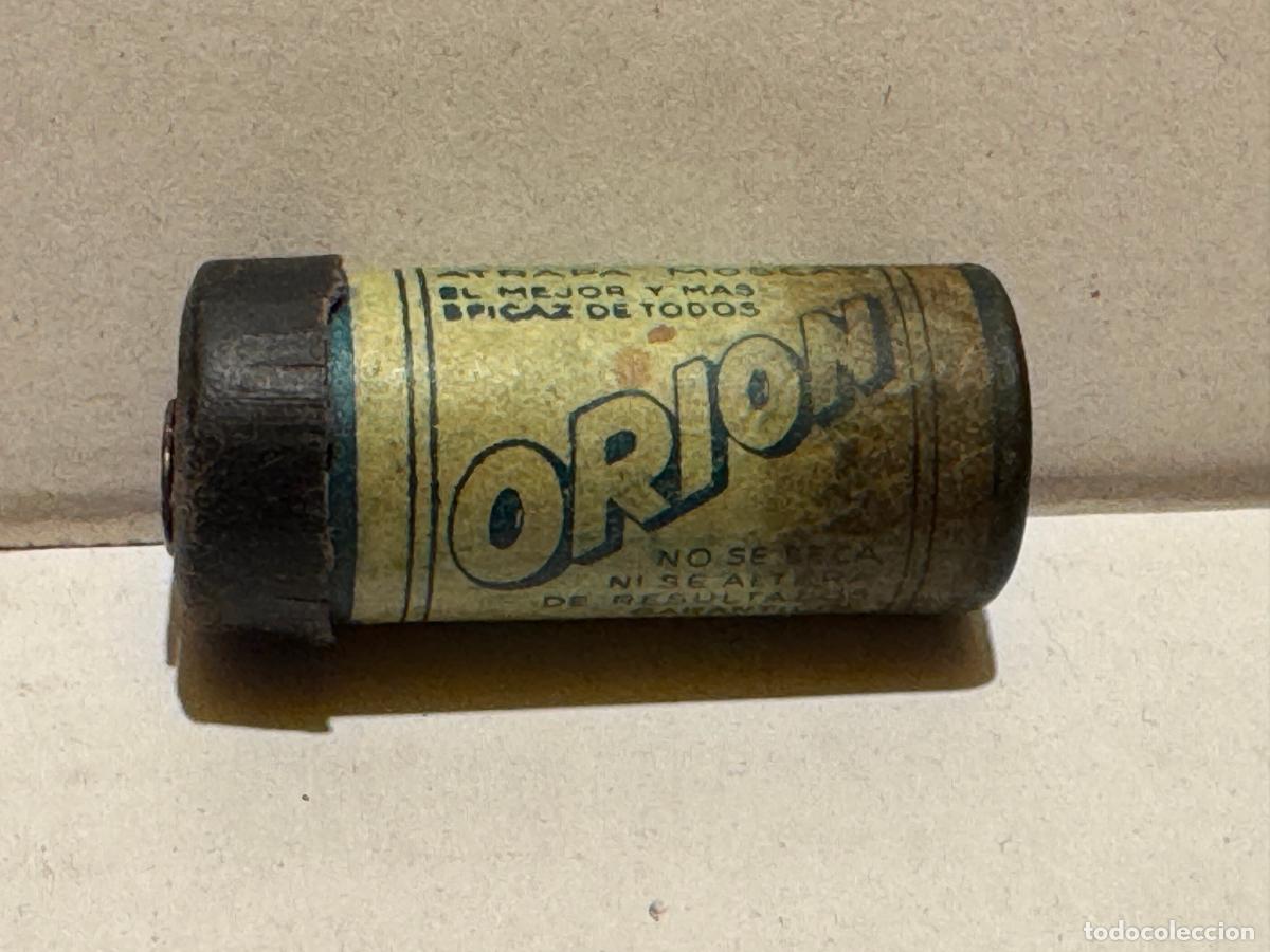 Cajas y cajitas met&aacute;licas: ANTIGUA CAJA DE PRODUCTO ATRAPAMOSCAS ORION