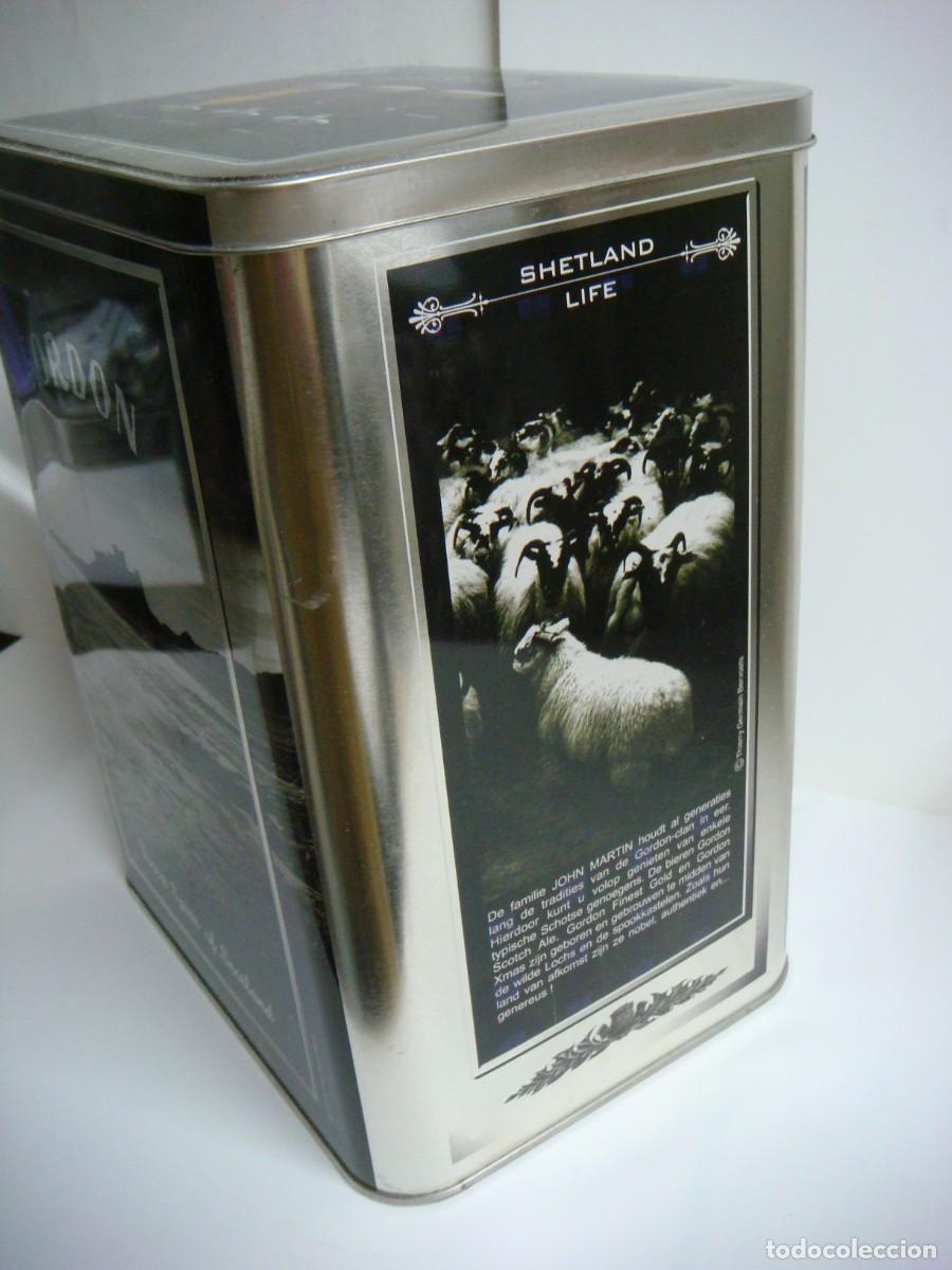 Cajas y cajitas met&aacute;licas: LATA DE CHAPA DE GORDON CERVEZAS-(&) - Foto 3