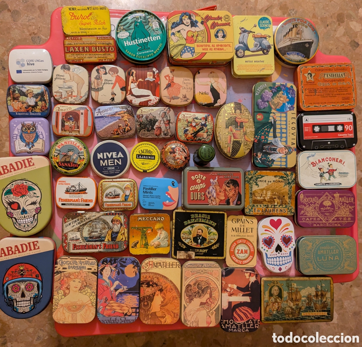Cajas y cajitas met&aacute;licas: Lote cajitas de metal - Foto 1