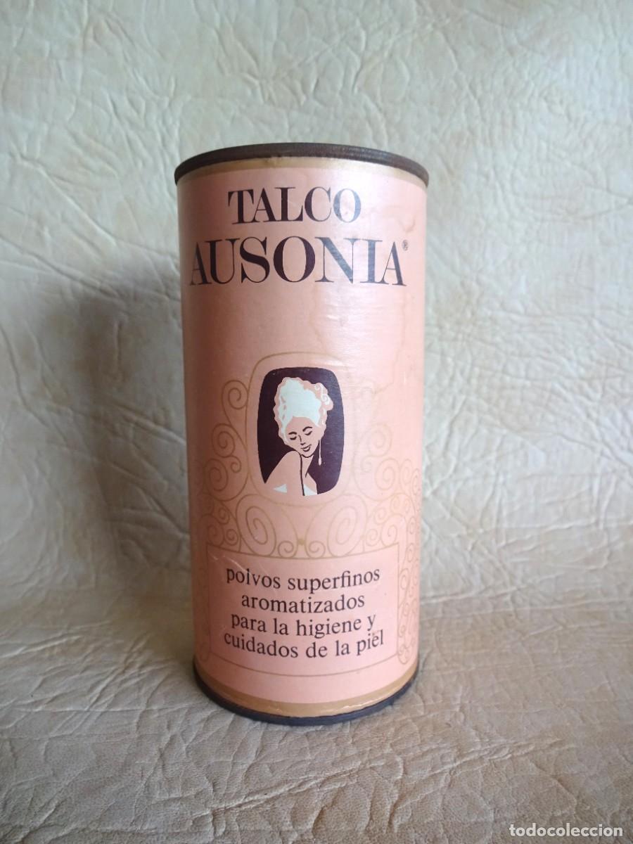 Cajas y cajitas met&aacute;licas: bote polvos talco ausonia laboratorios barcelona
