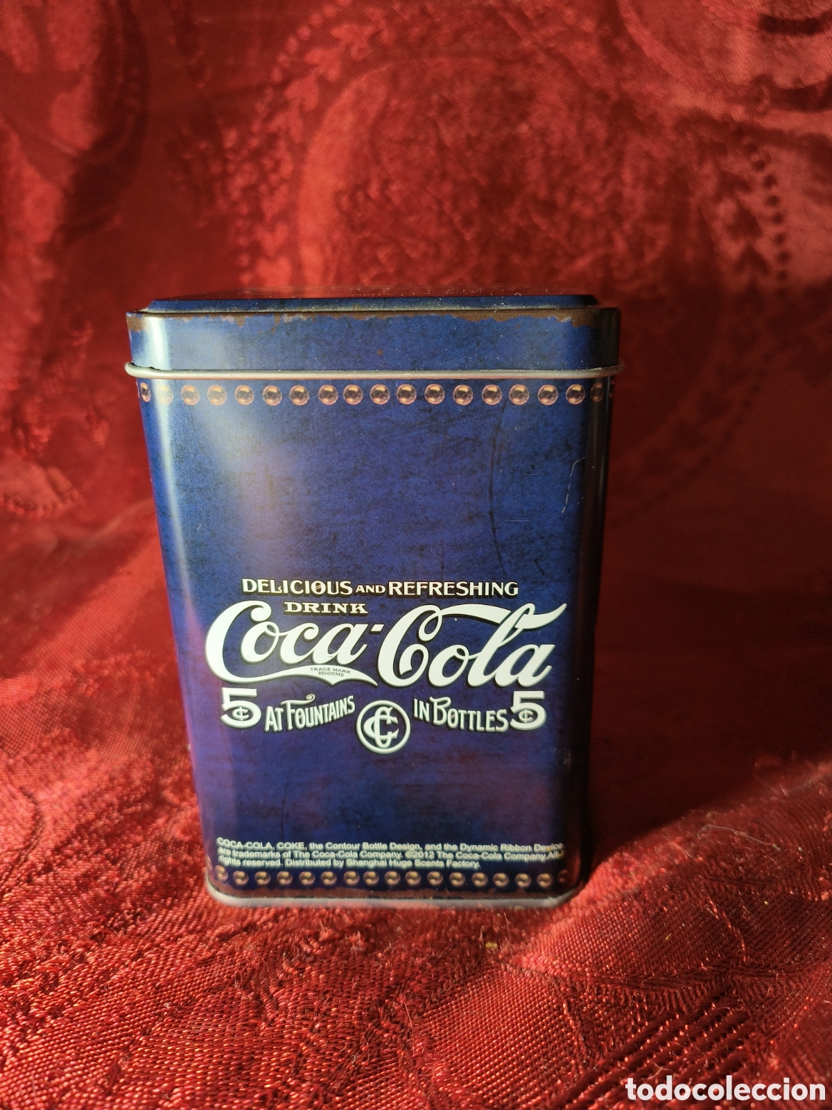 Cajas y cajitas met&aacute;licas: Lata vintage coca cola - Foto 2