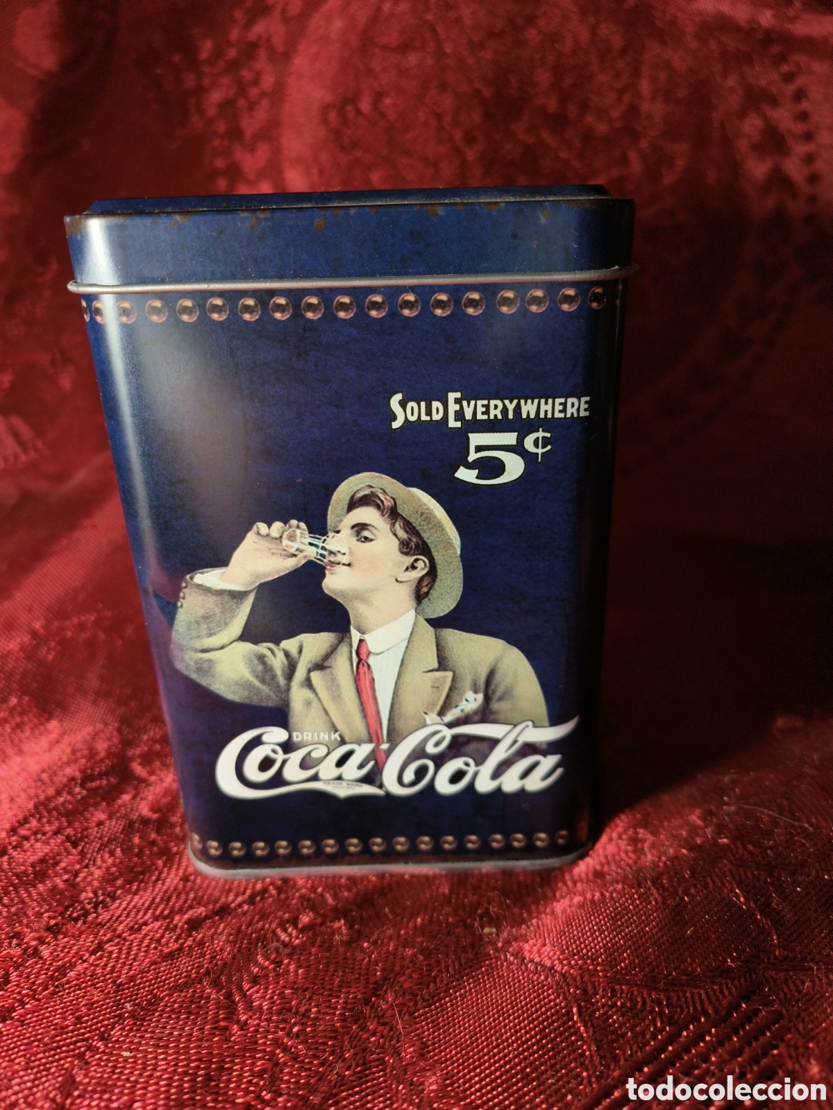 Cajas y cajitas met&aacute;licas: Lata vintage coca cola - Foto 3