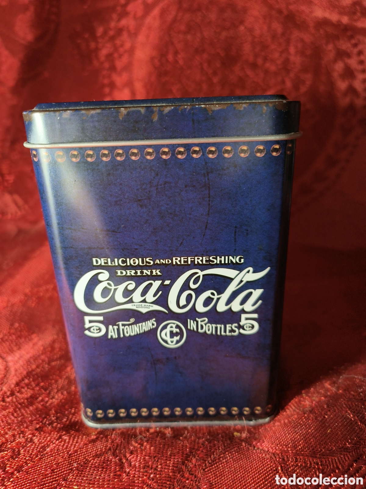 Cajas y cajitas met&aacute;licas: Lata vintage coca cola - Foto 4