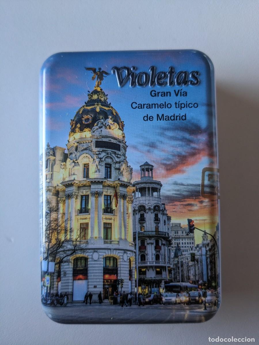 Cajas y cajitas met&aacute;licas: EDIFICIO METROPOLIS - GRAN VIA DE MADRID - LATITA PRECIOSA DE VIOLETAS - Foto 1