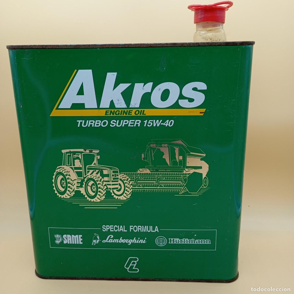 Cajas y cajitas met&aacute;licas: LATA DE ACEITE AKROS - Foto 1