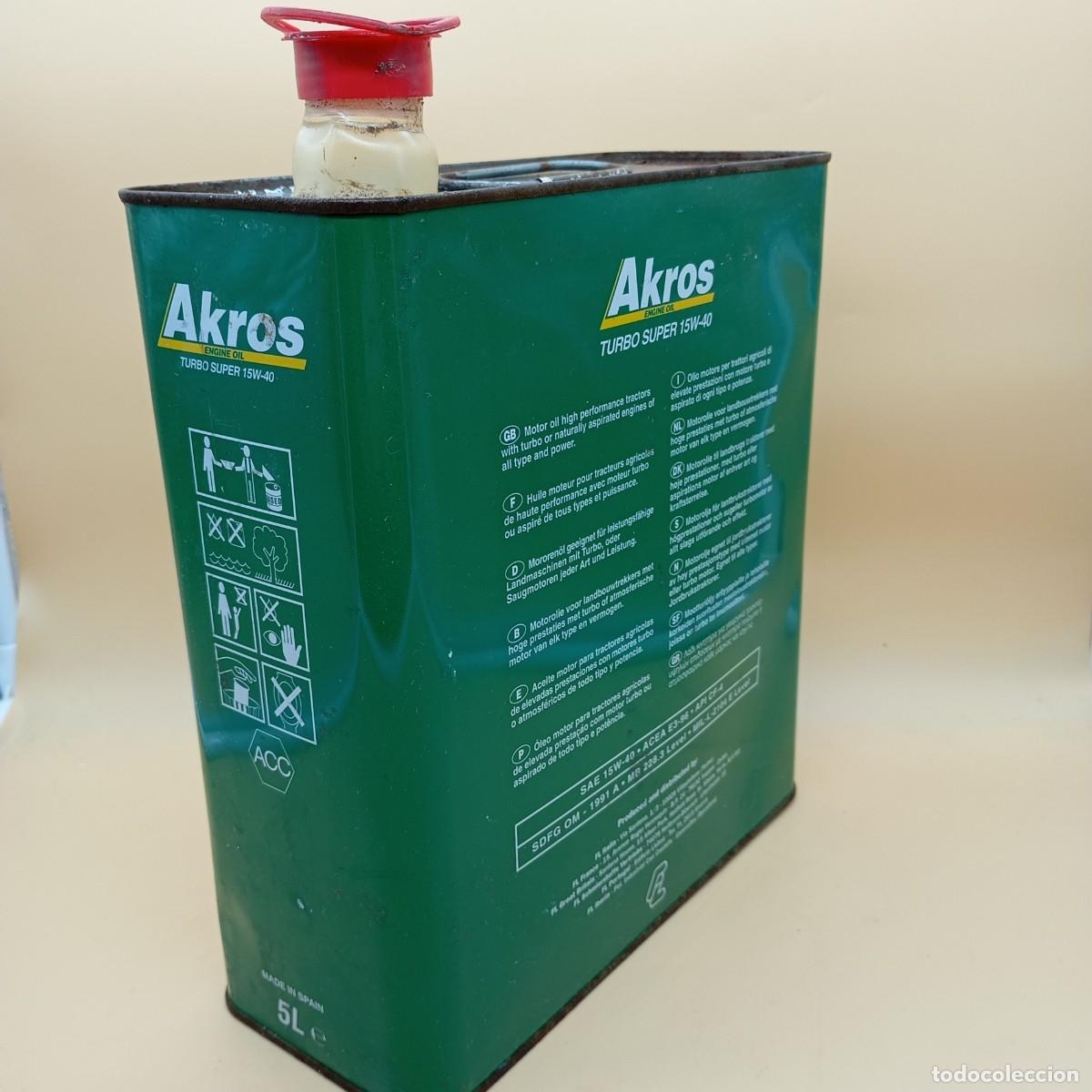 Cajas y cajitas met&aacute;licas: LATA DE ACEITE AKROS - Foto 2