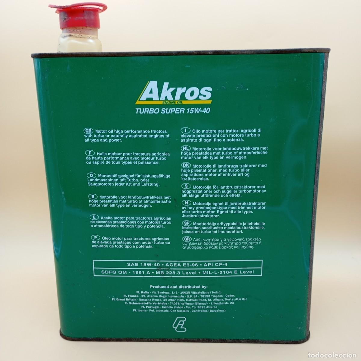 Cajas y cajitas met&aacute;licas: LATA DE ACEITE AKROS - Foto 3