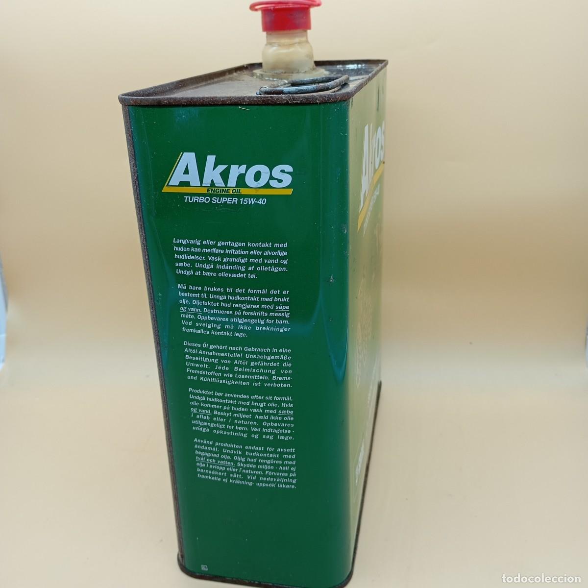 Cajas y cajitas met&aacute;licas: LATA DE ACEITE AKROS - Foto 4