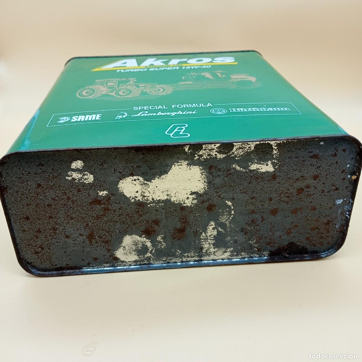 Cajas y cajitas met&aacute;licas: LATA DE ACEITE AKROS - Foto 6