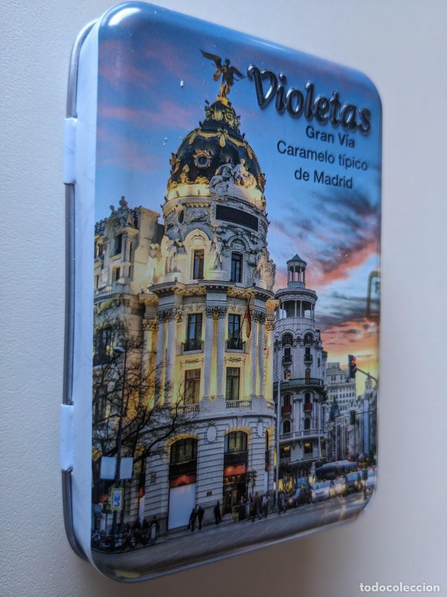 Cajas y cajitas met&aacute;licas: EDIFICIO METROPOLIS - GRAN VIA DE MADRID - LATITA PRECIOSA DE VIOLETAS - Foto 2