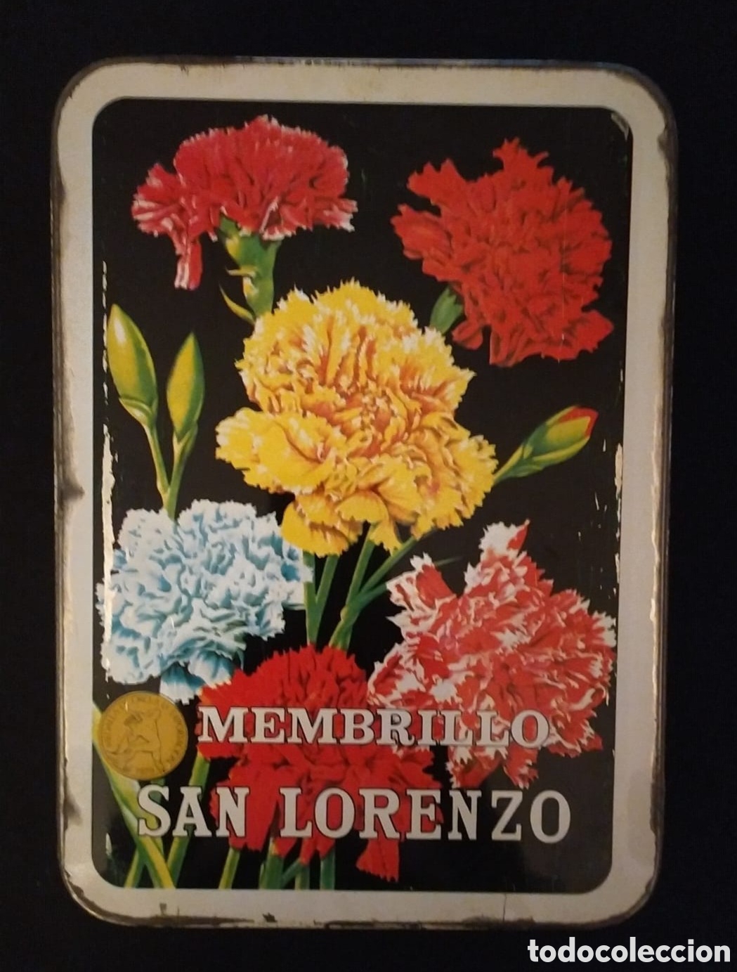 Caixas e caixinhas met&aacute;licas: CAJA DE LATA DE MEMBRILLO SAN LORENZO , PUENTE GENIL.