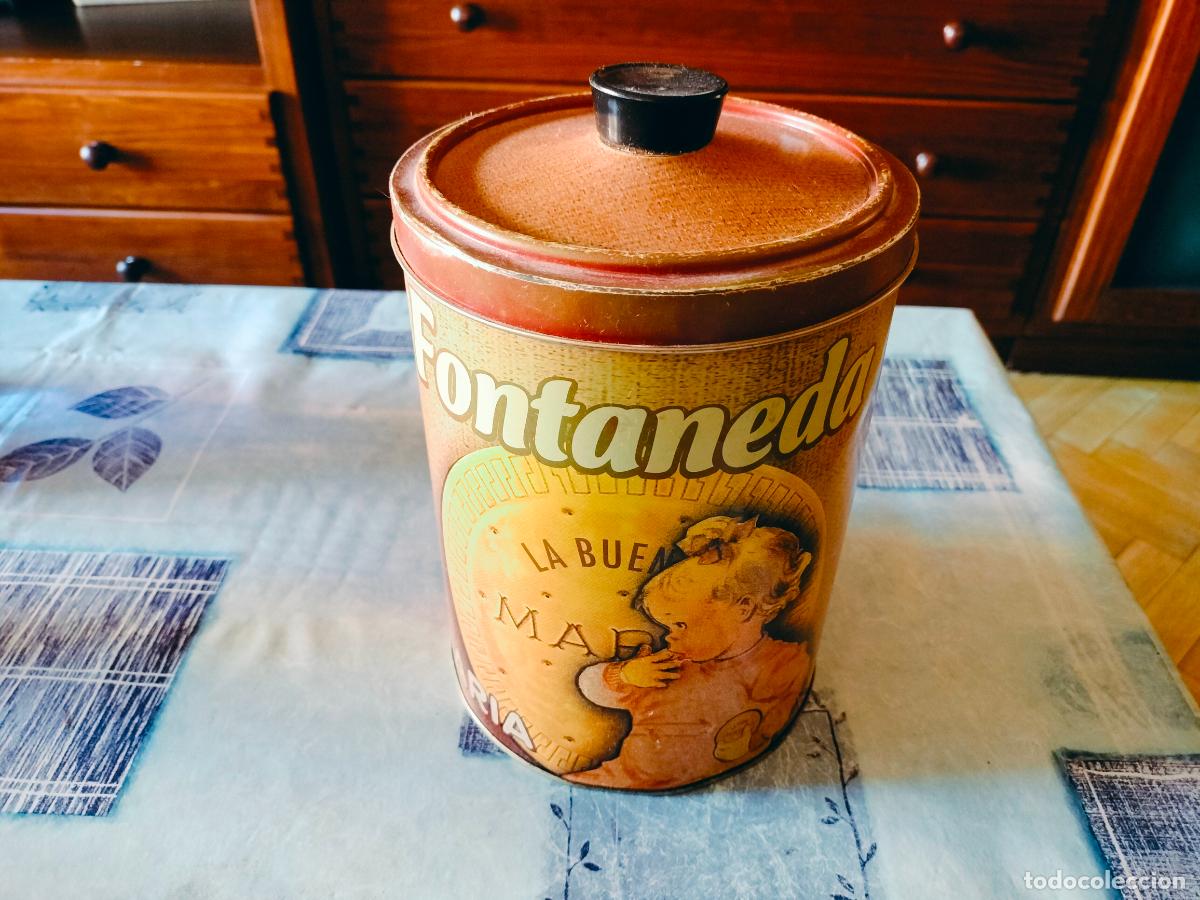 Cajas y cajitas met&aacute;licas: LATA DE GALLETAS FONTANEDA LA BUENA MARIA BUEN ESTADO VER FOTOS