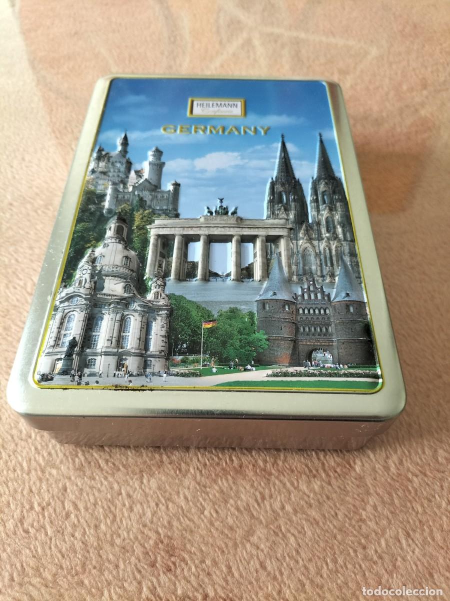 Bo&icirc;tes et petites bo&icirc;tes m&eacute;talliques: CAJA METALICA DULCES ALEMANIA - HEILEMANN CONFITERIA 20 X 13,5 CM