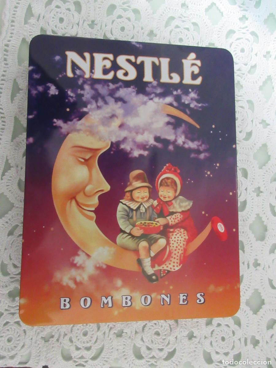 Blechdosen und Kisten: Bonita lata de bombones de la casa Nesle