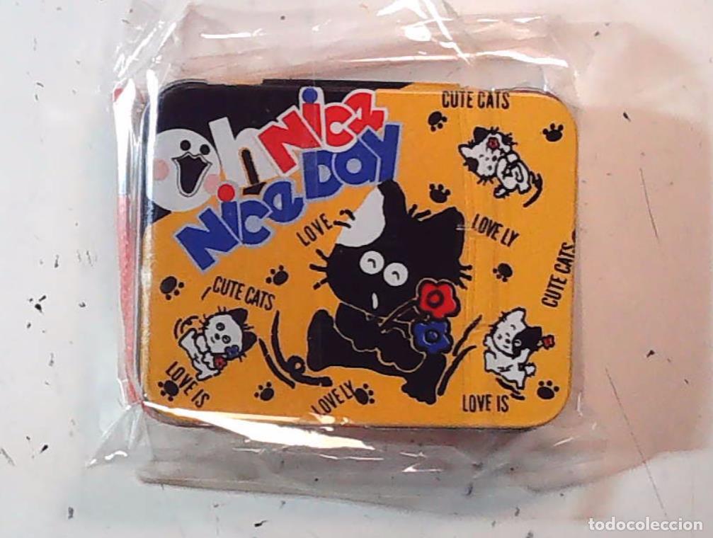 Cajas y cajitas met&aacute;licas: Caja de lata Koya The Cat made in Korea MITICA DE LOS 80 NUEVA SIN USO