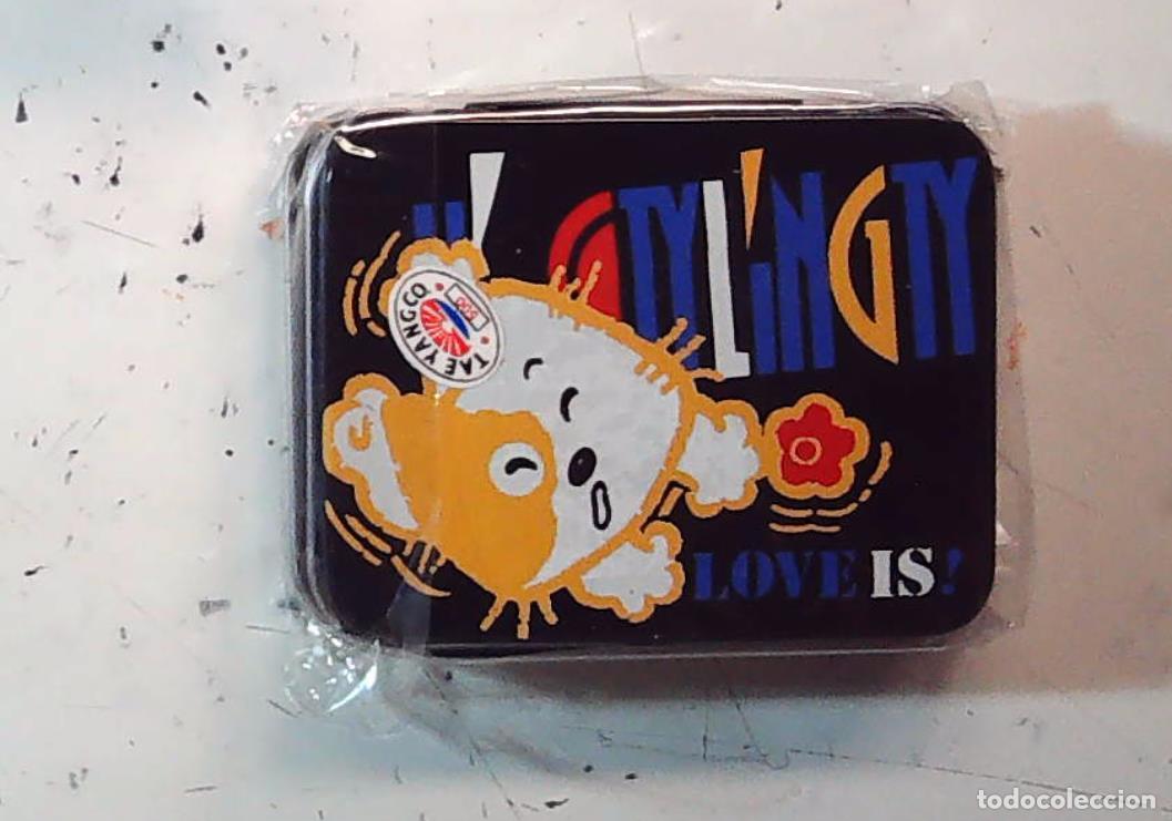 Cajas y cajitas met&aacute;licas: Caja de lata Koya The Cat made in Korea MITICA DE LOS 80 NUEVA SIN USO