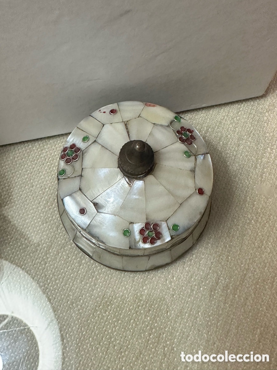 Cajas y cajitas met&aacute;licas: CAJITA DE N&Aacute;CAR DECORADA - Foto 4