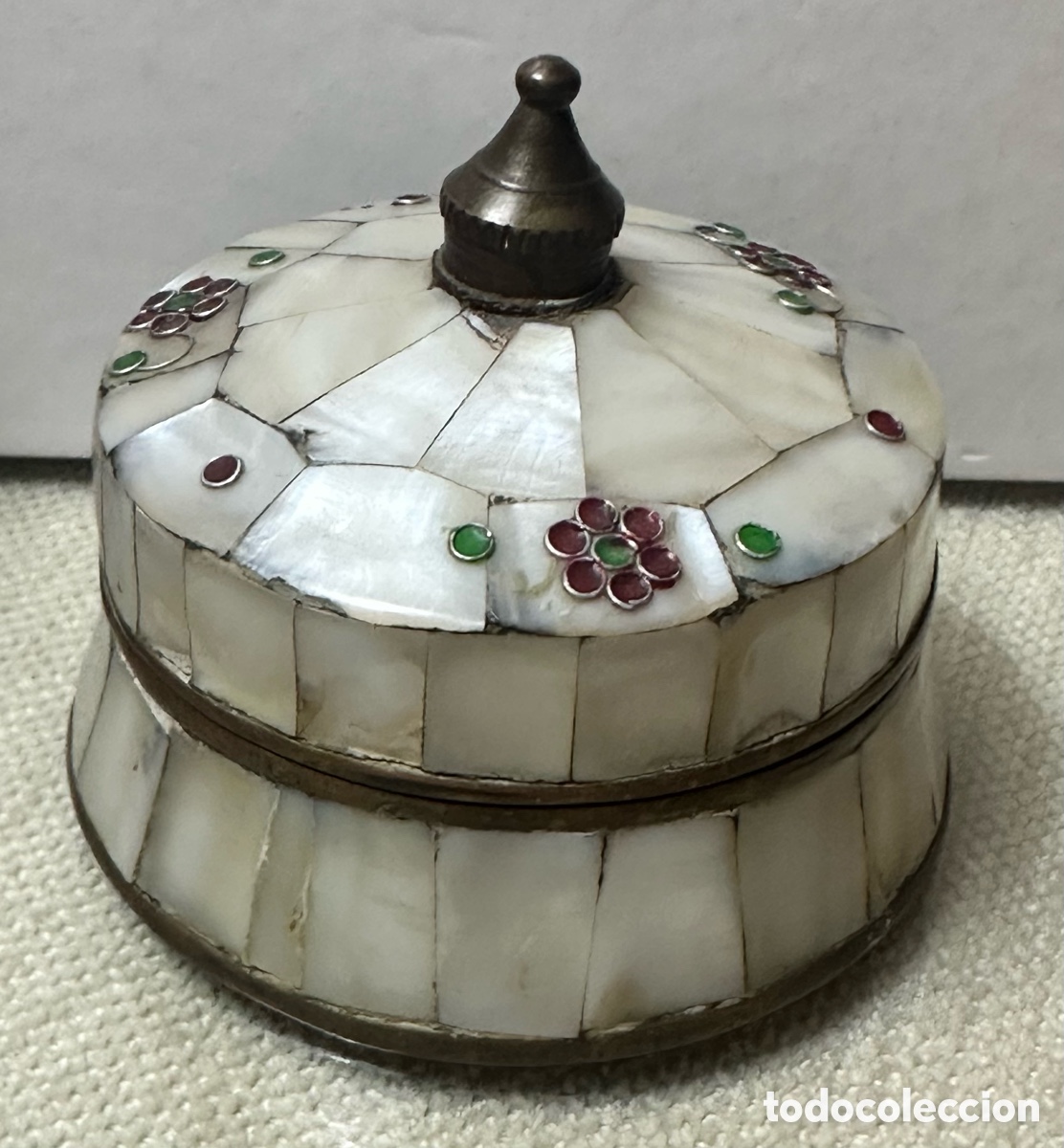 Cajas y cajitas met&aacute;licas: CAJITA DE N&Aacute;CAR DECORADA - Foto 1