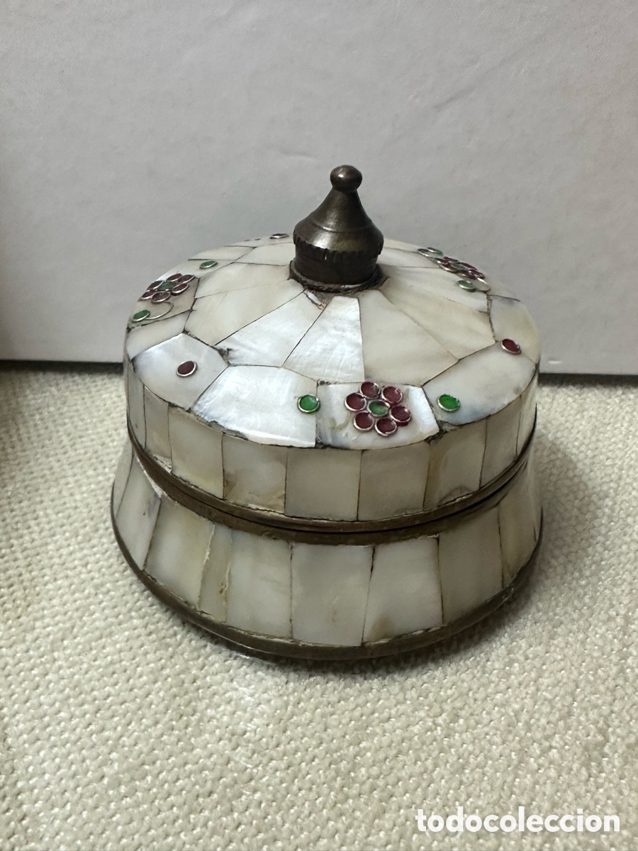 Cajas y cajitas met&aacute;licas: CAJITA DE N&Aacute;CAR DECORADA - Foto 2