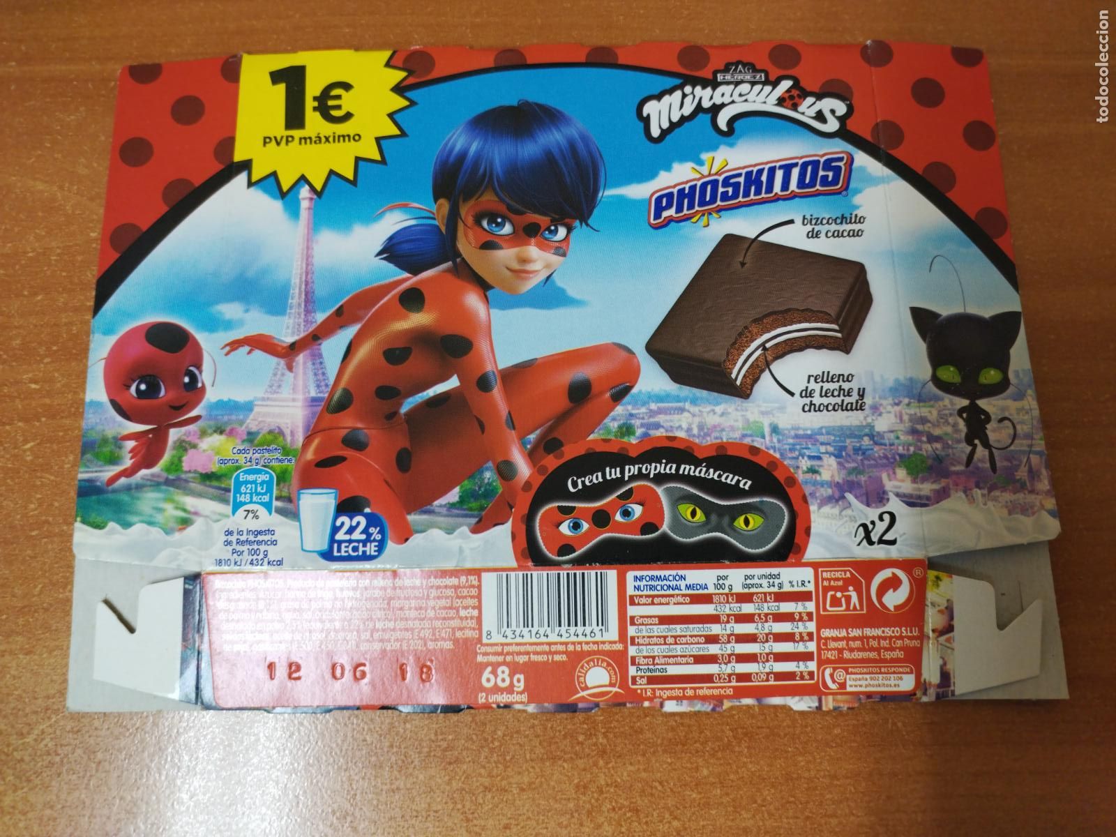 Cajas y cajitas met&aacute;licas: CAJA VACIA PHOSKITOS CUADRADO 2 UD ( MIRACULOUS )