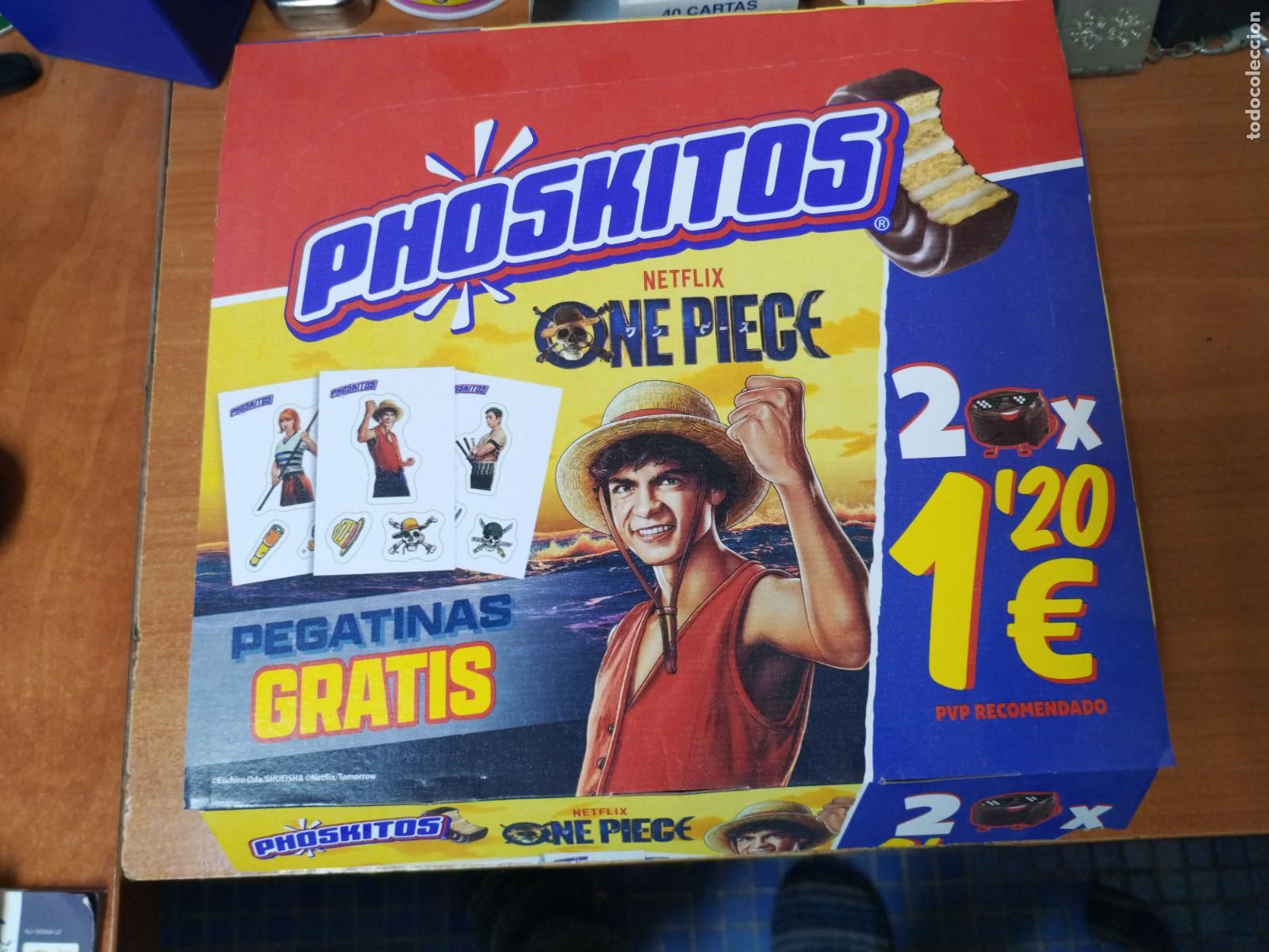 Cajas y cajitas met&aacute;licas: CAJA VACIA PHOSKITOS ORIGINAL UD ( ONE PIECE )