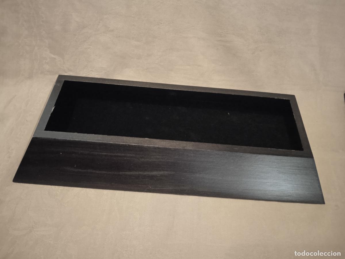 Cajas y cajitas met&aacute;licas: CAJA DE MADERA CON FORMA IRREGULAR Y ASA DE ALUMINIO - Foto 6