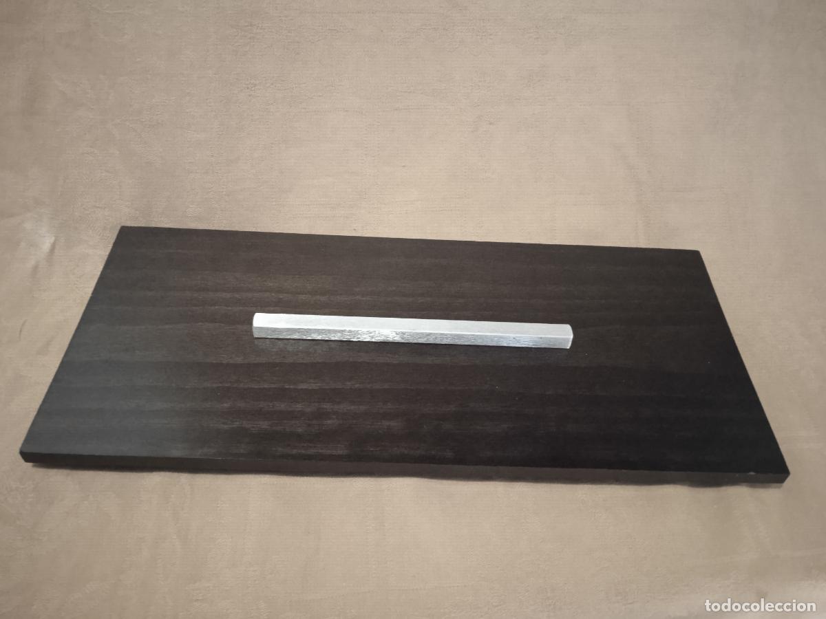 Cajas y cajitas met&aacute;licas: CAJA DE MADERA CON FORMA IRREGULAR Y ASA DE ALUMINIO - Foto 7