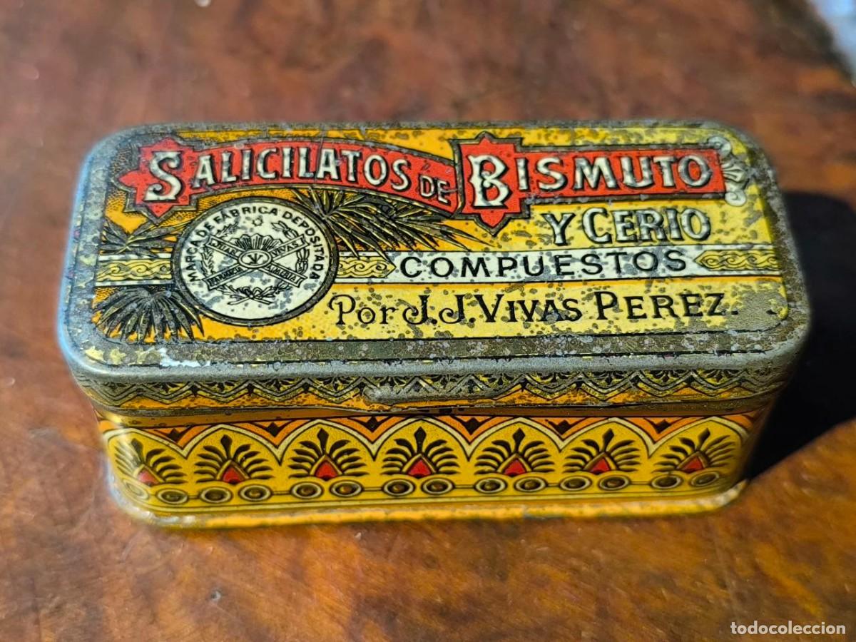 Casse e cassette metalliche: CAJITA HOJALATA MEDICAMENTO SILICATO DE BISMUTO Y CERIO
