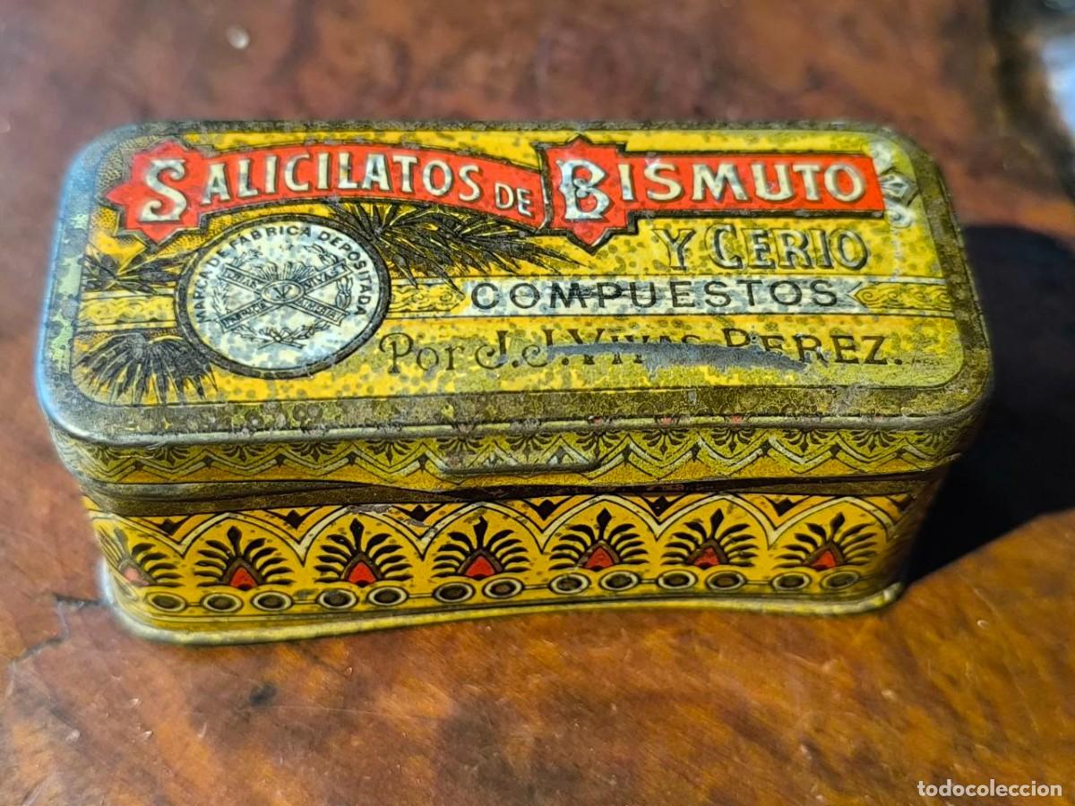 Casse e cassette metalliche: CAJITA HOJALATA MEDICAMENTO SILICATO DE BISMUTO Y CERIO 2