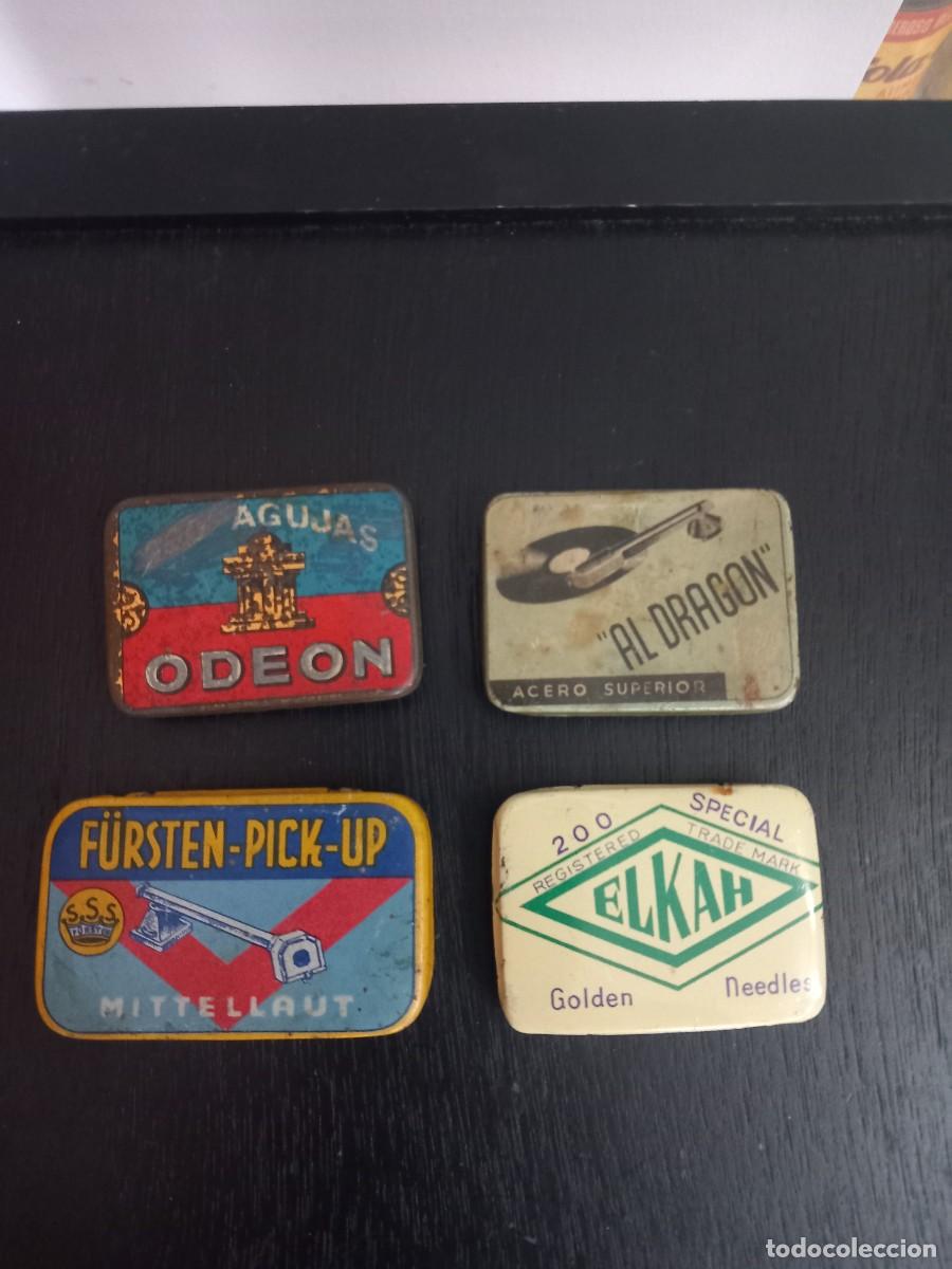 Cajas y cajitas met&aacute;licas: Cajas de agujas de gramofono - Foto 1