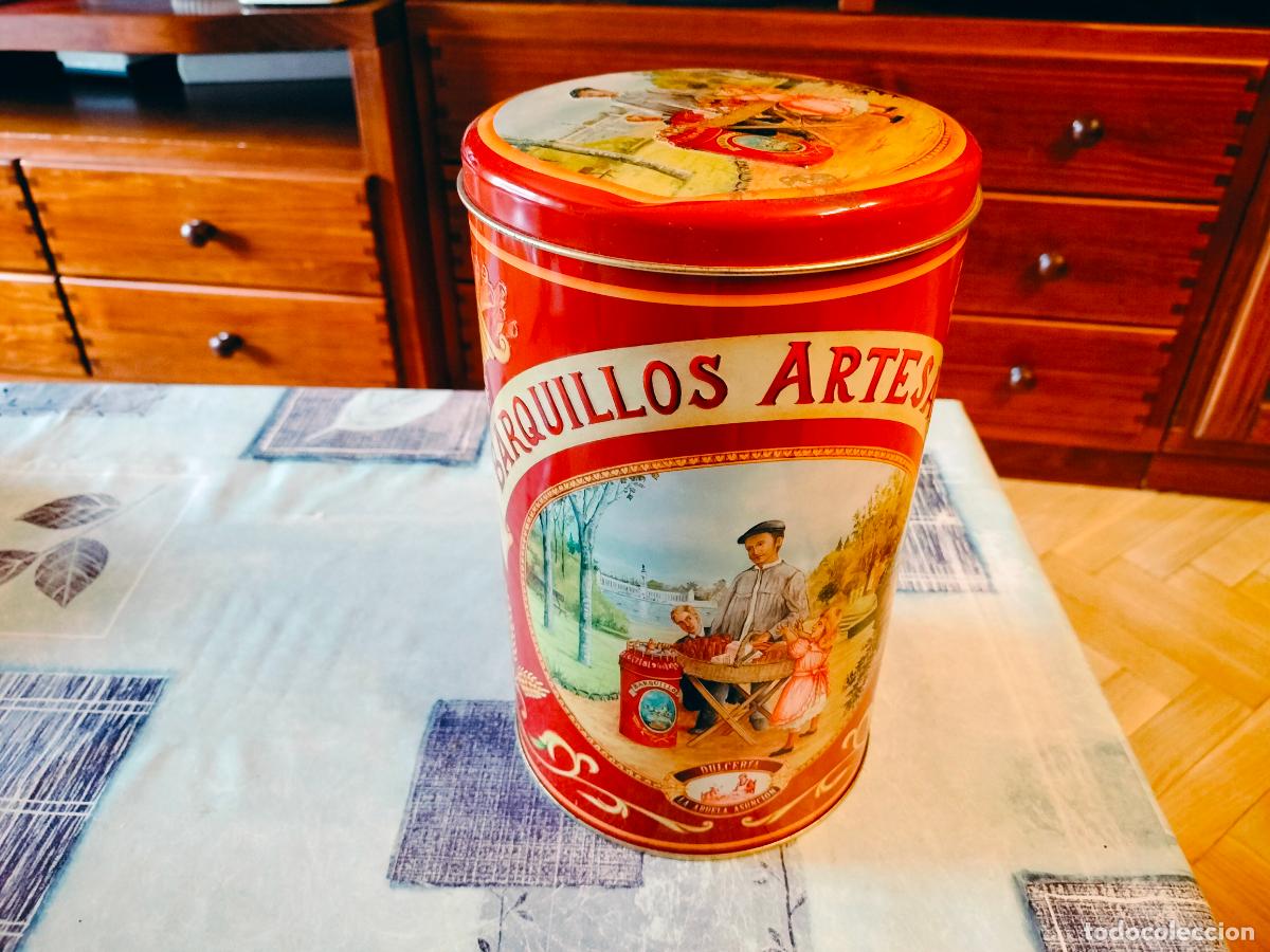 Cajas y cajitas met&aacute;licas: LATA BARQUILLOS ARTESANOS DULCERIA LA ABUELA ASUNCION BUEN ESTADO VER FOTOS