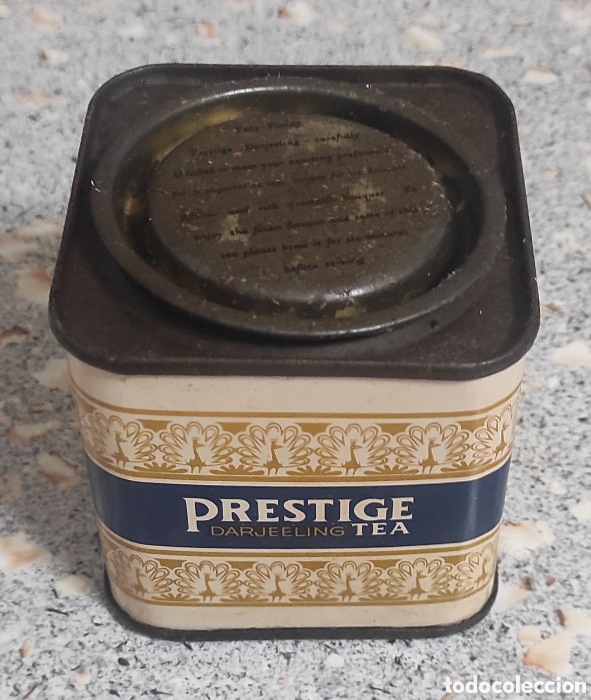 Cajas y cajitas met&aacute;licas: CAJA DE T&Eacute; PRESTIGE - VAC&Iacute;A - Foto 5