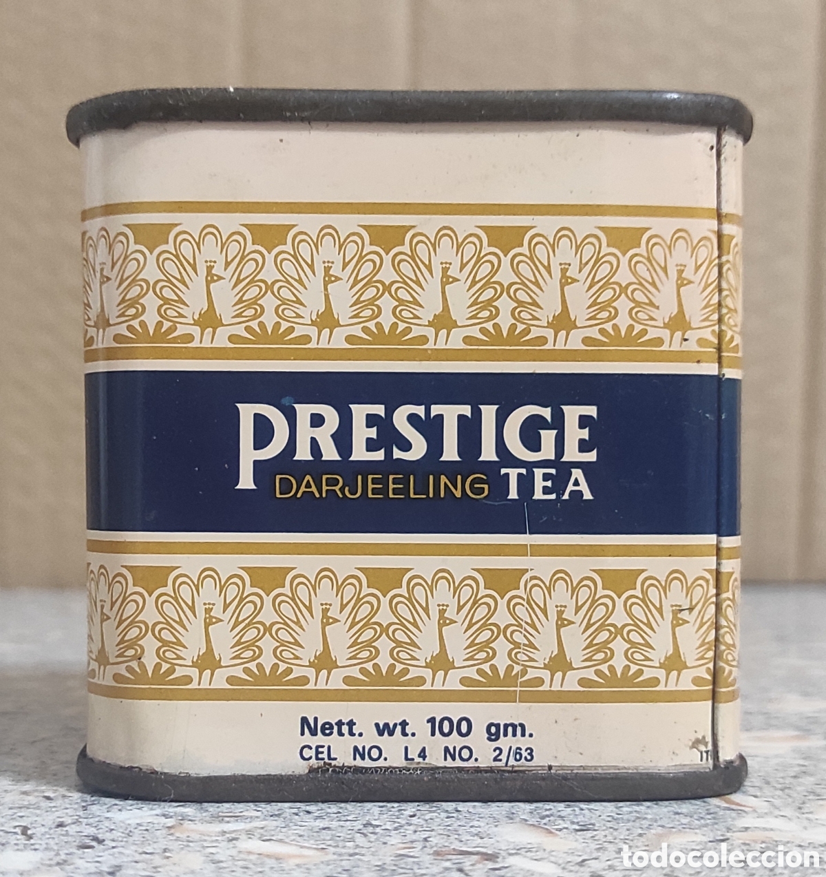 Cajas y cajitas met&aacute;licas: CAJA DE T&Eacute; PRESTIGE - VAC&Iacute;A - Foto 1