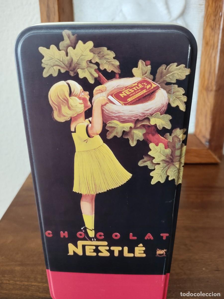Cajas y cajitas met&aacute;licas: Caja de lata Chocolat Nestl&eacute;. - Foto 2