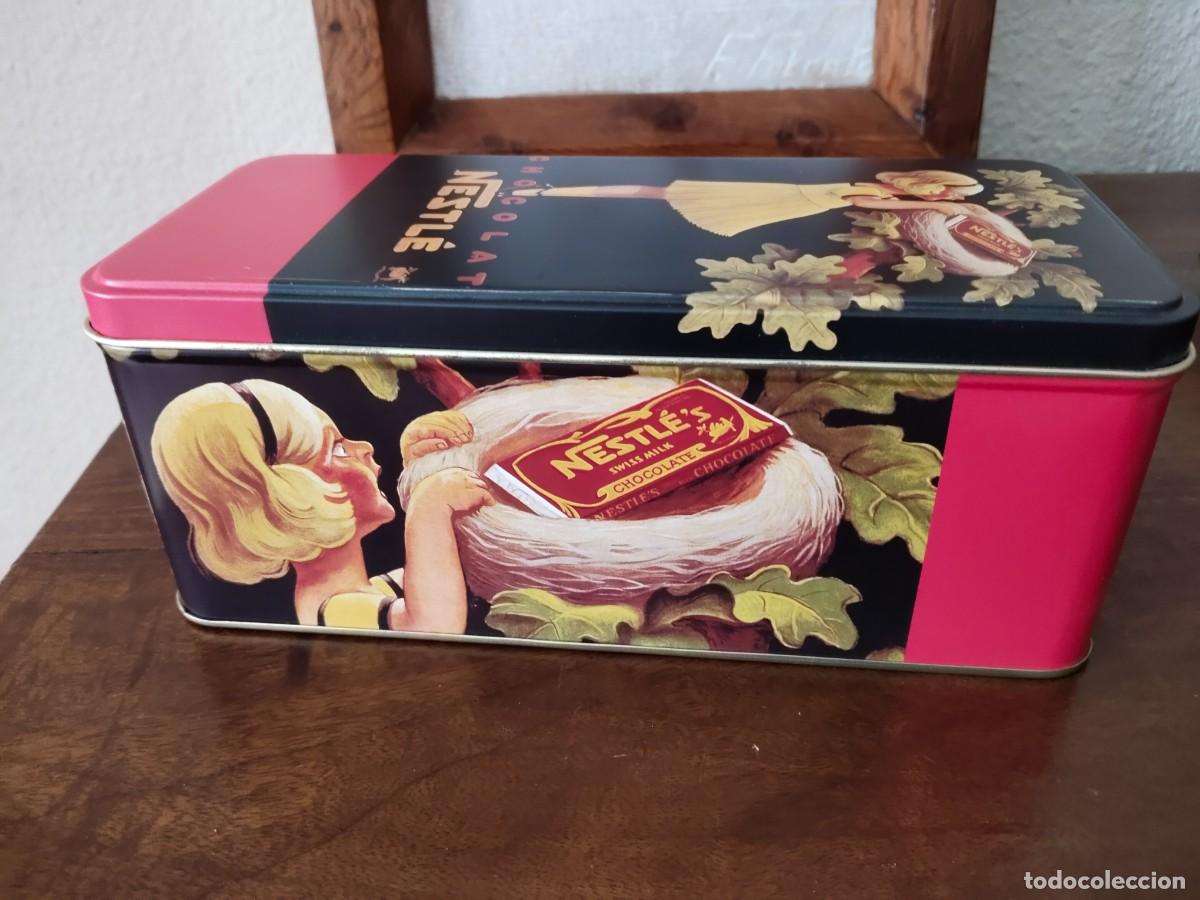 Cajas y cajitas met&aacute;licas: Caja de lata Chocolat Nestl&eacute;. - Foto 4