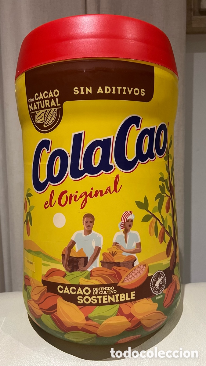 Cajas y cajitas met&aacute;licas: BOTE DE COLA CAO GIGANTE TABURETE - Foto 3