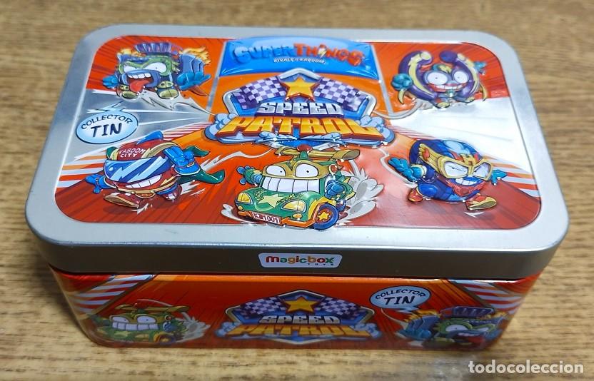 Cajas y cajitas met&aacute;licas: LATA / CAJA MET&Aacute;LICA VAC&Iacute;A SUPERTHINGS SPEED PATROL COLLECTOR TIN MAGIC BOX TOYS 2020 SUPER THINGS