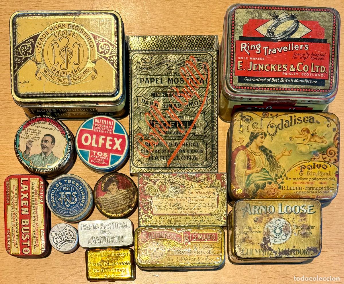 Cajas y cajitas met&aacute;licas: LOTE DE CAJAS METALICAS. - Foto 2