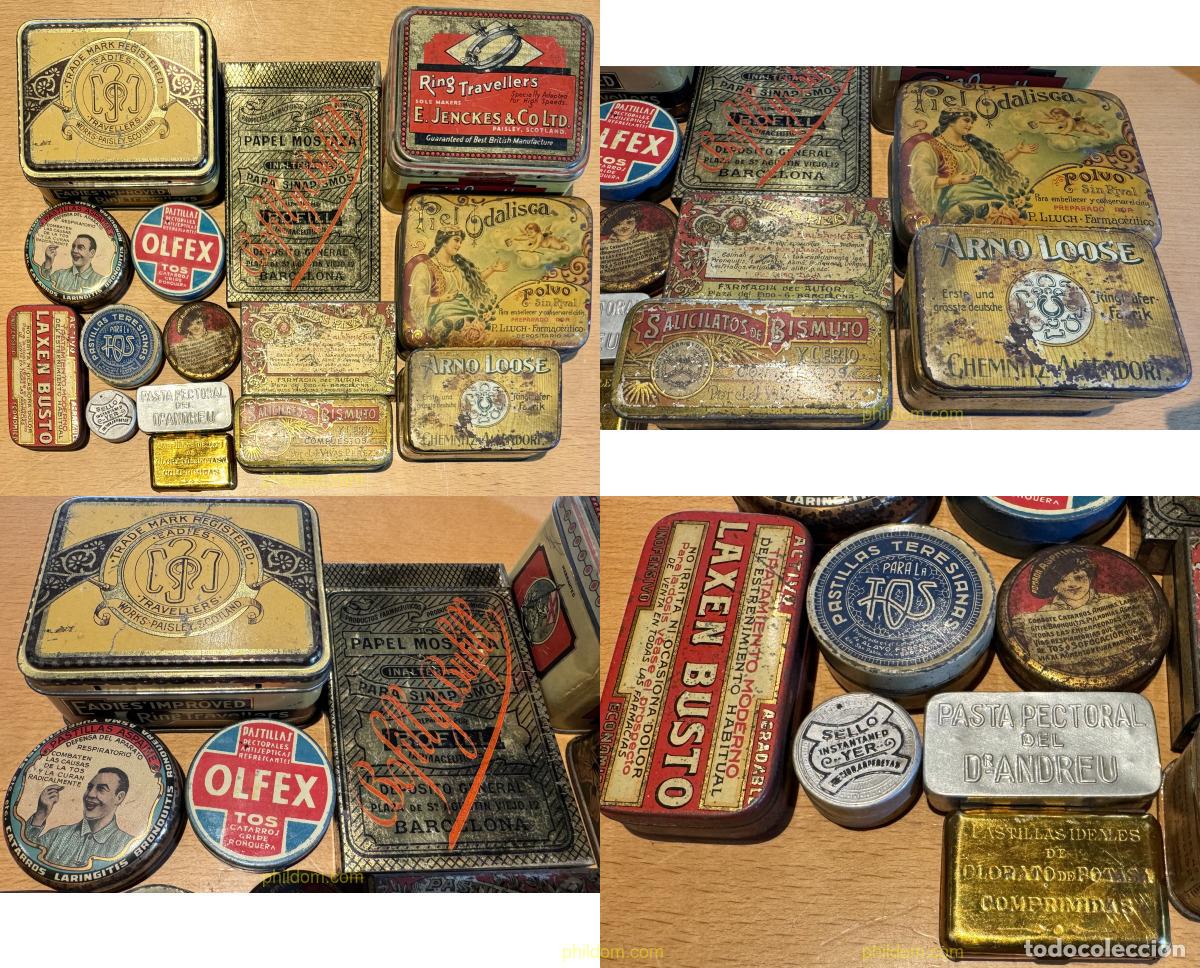 Cajas y cajitas met&aacute;licas: LOTE DE CAJAS METALICAS. - Foto 1