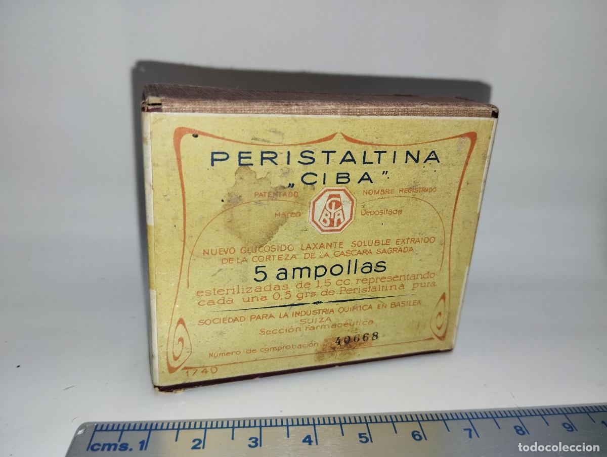 Blechdosen und Kisten: CAJA DE FARMACIA PERISTALTINA CIBA // MEDICAMENTO ANTIGUO
