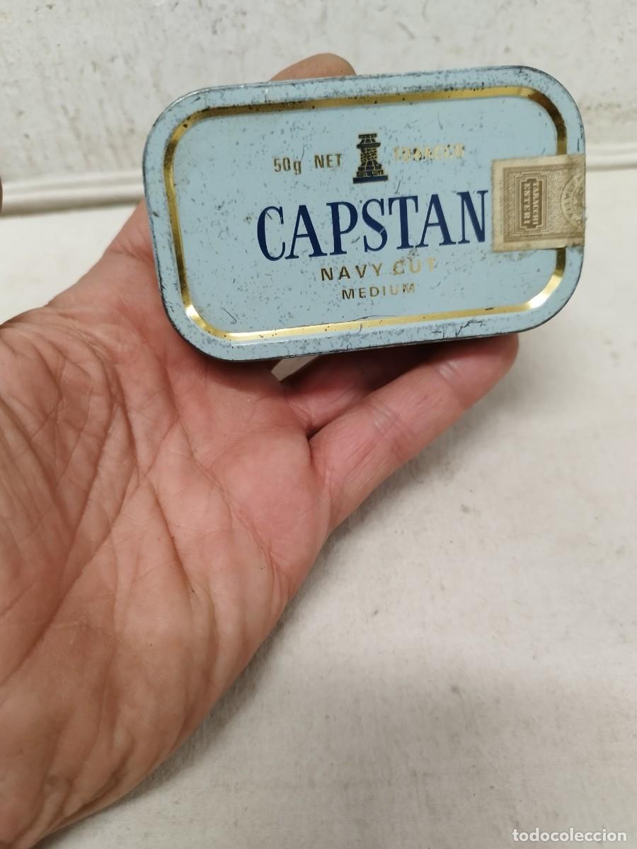 Cajas y cajitas met&aacute;licas: Antigua caja metalica de hojalata, de tabaco Capstan.