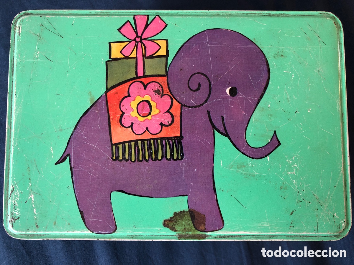 Cajas y cajitas met&aacute;licas: Lata antigua de Cola Cao - Foto 2