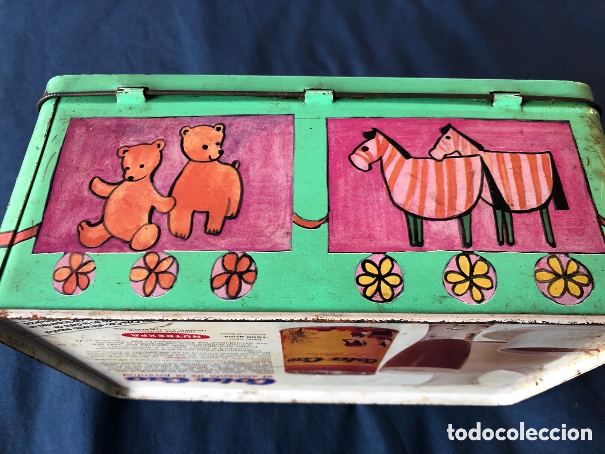 Cajas y cajitas met&aacute;licas: Lata antigua de Cola Cao - Foto 5