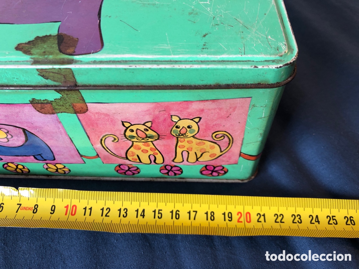 Cajas y cajitas met&aacute;licas: Lata antigua de Cola Cao - Foto 8